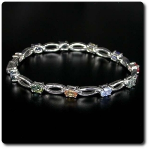 MULTICOLOR SAPPHIRE BRACELET