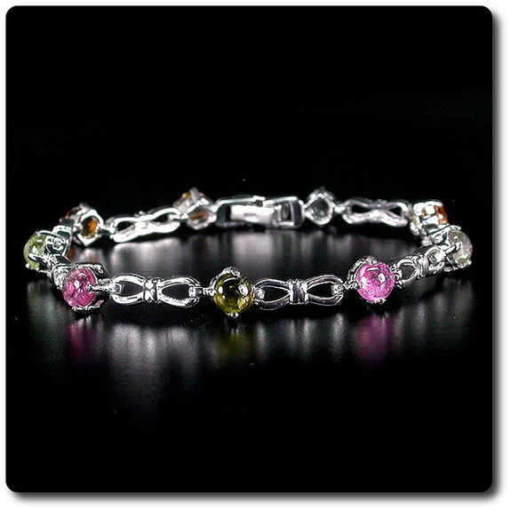 MULTICOLOR TOURMALINE BRACELET