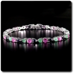 EMERALD, RUBY & SAPPHIRE BRACELET