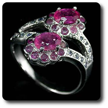 BAGUE RUBIS & SAPHIR