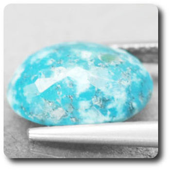 2.97 CT. NATURAL BLUE TURQUOISE + PYRITE