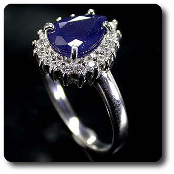 BAGUE SAPHIR BLEU