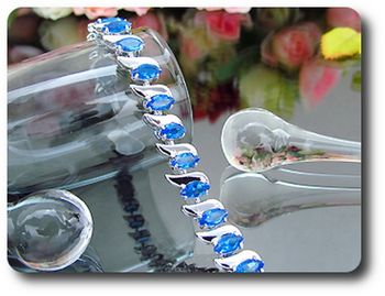 22x8mm Blue Sapphire Bracelet