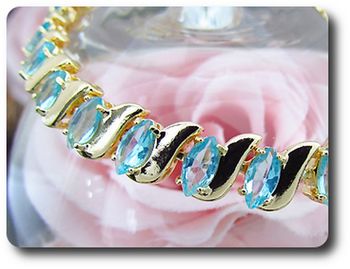 BRACELET TOPAZE BLEU