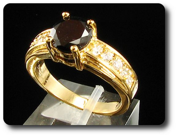 BAGUE SAPHIR NOIR