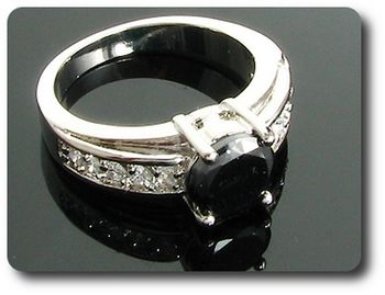 BAGUE SAPHIR NOIR