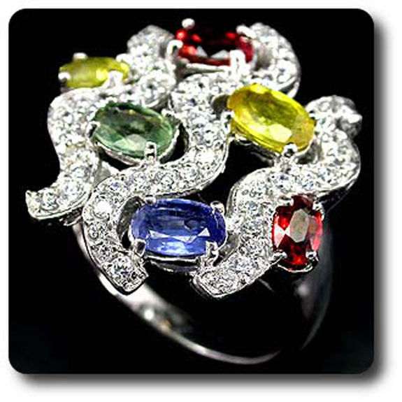 MULTICOLOR SAPPHIRE RING
