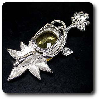 CITRINE & RUBY PENDANT