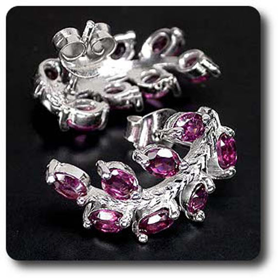 RHODOLITE GARNET EARRINGS