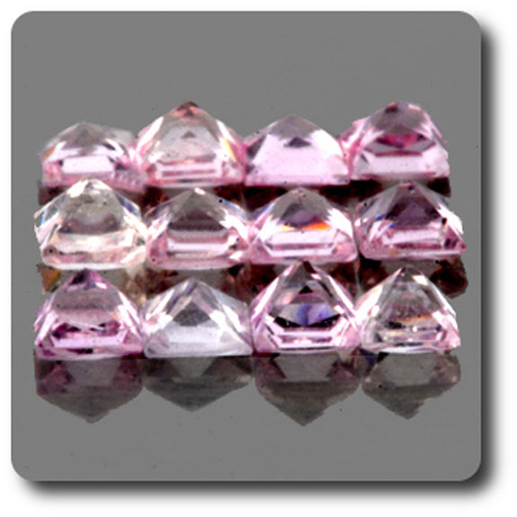 0.10 CT. PINK SAPPHIRE . 2,40 MM. IF - VVS1 ( 1 piece )