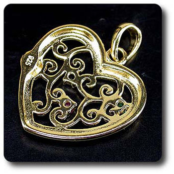 PENDENTIF EMERAUDE RUBIS SAPHIR & DIAMANT