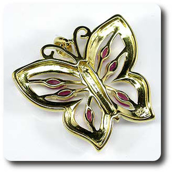 RUBY & DIAMOND  PENDANT