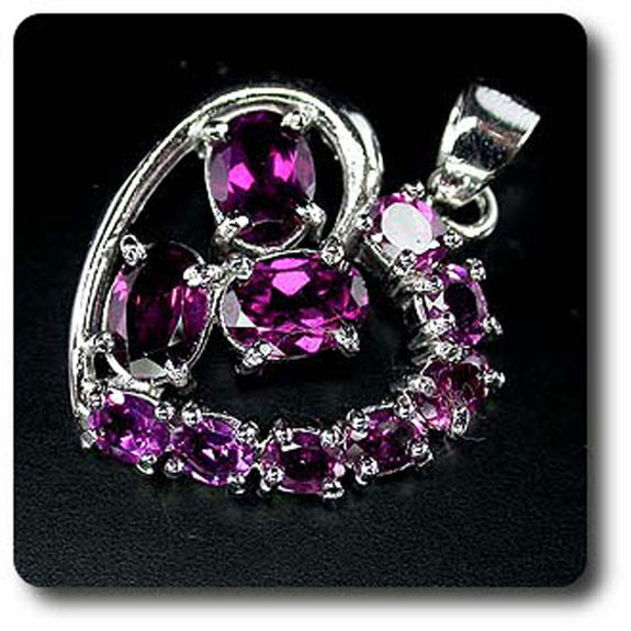 RHODOLITE GARNET PENDANT