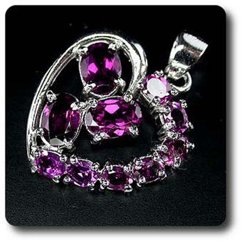 RHODOLITE GARNET PENDANT