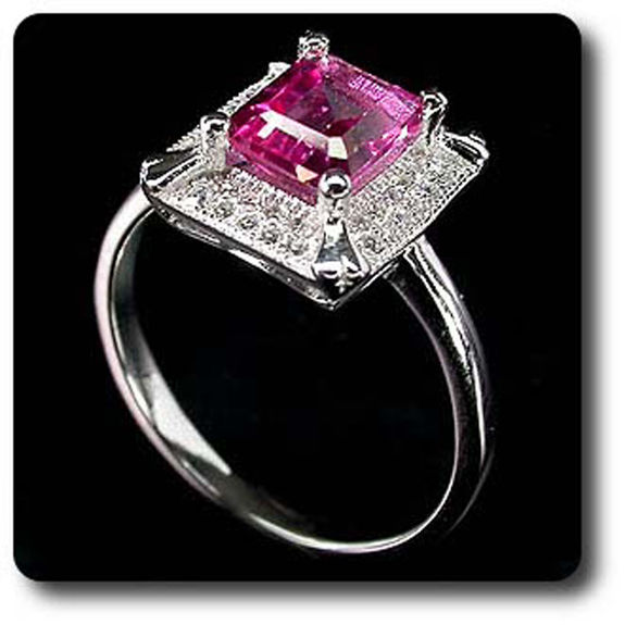 BAGUE TOPAZE ROSE