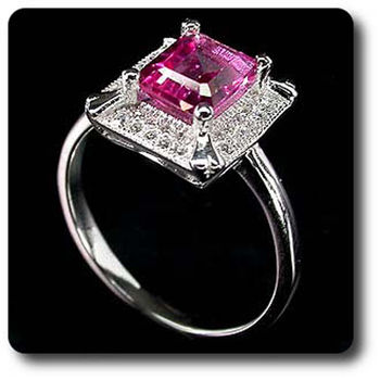 BAGUE TOPAZE ROSE