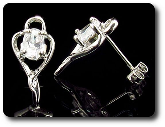 BOUCLES D'OREILLE DIAMANT CZ