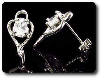 BOUCLES D'OREILLE DIAMANT CZ