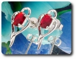 BOUCLES D'OREILLE RUBIS