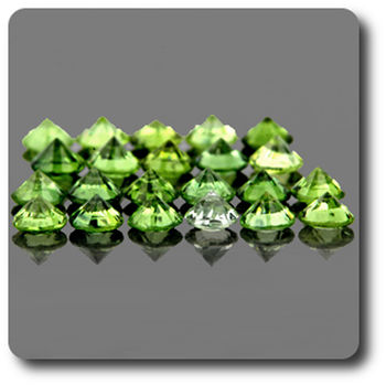 0.04 cts SAPHIR VERT . 2 MM. IF - VVS1 ( vendu à l'unité )