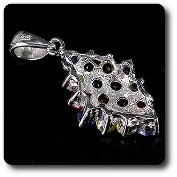 PENDENTIF SAPHIR MULTICOLORE