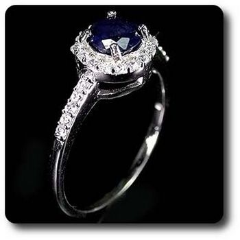 DEEP BLUE SAPPHIRE RING