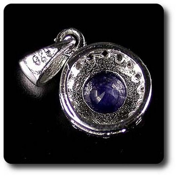 PENDENTIF SAPHIR BLEU