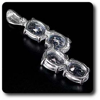 PENDENTIF TOPAZE BLEU