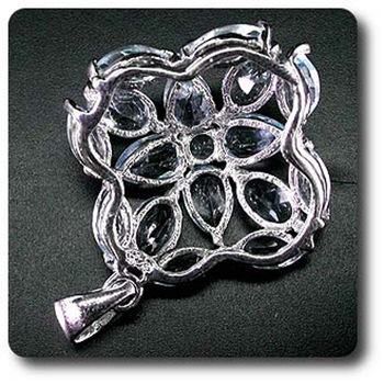 PENDENTIF TOPAZE BLEU