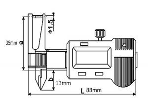 Mini Jauge digitale de précision 0 - 26 mm