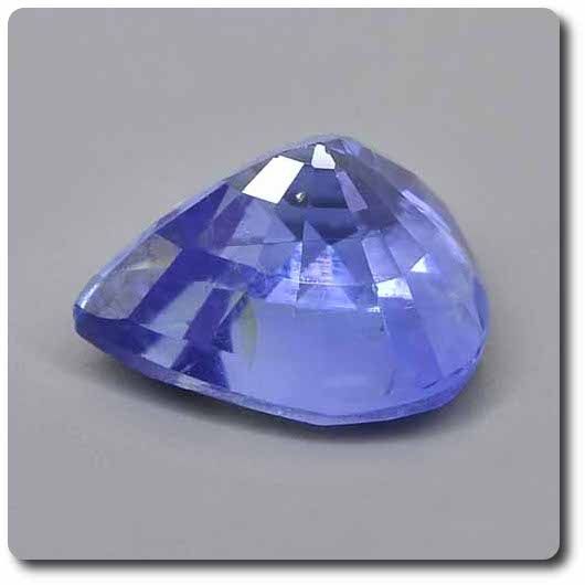 0.74 cts SAPHIR BLEU. VS . Non Chauffé.