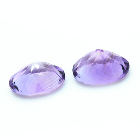 6.01 cts LOT DE 2 AMETHYSTE . VVS1