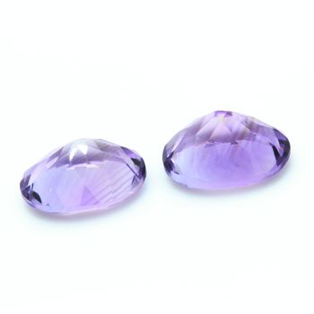6.01 cts LOT DE 2 AMETHYSTE . VVS1