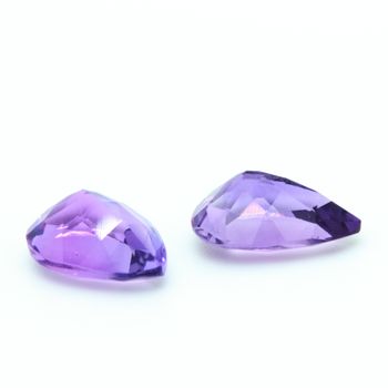 3.42 cts LOT DE 2 AMETHYSTE . VVS1