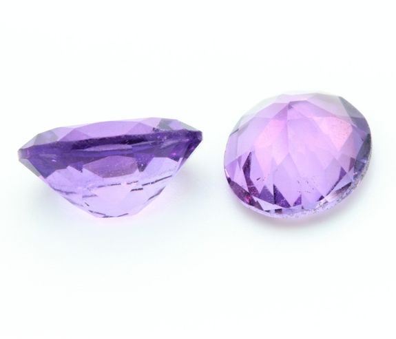 4.23 cts LOT DE 2 AMETHYSTE . VVS1