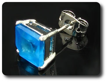 2x7mm Blue Sapphire Earrings