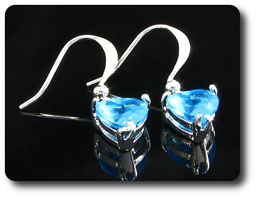2x7mm Blue Sapphire Earrings