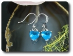 2x7mm Blue Sapphire Earrings