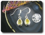 2x8mm Yellow Topaz Earrings