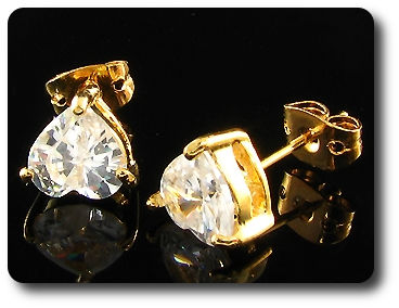 2x7mm Created Diamond Earrings