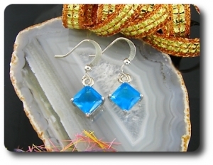 2x5mm Blue Sapphire Earrings