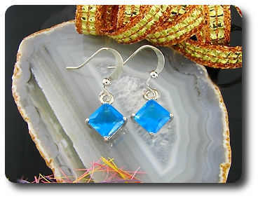 2x5mm Blue Sapphire Earrings