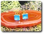 2x7mm Blue Sapphire Earrings