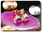 2x7mm Purple Amethyst Earrings