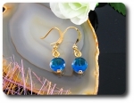 2x7mm Blue Sapphire Earrings