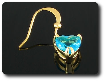 2x7mm Blue Sapphire Earrings