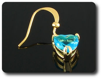 2x7mm Blue Sapphire Earrings