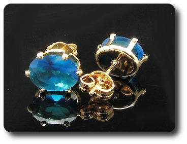 BOUCLES D'OREILLE SAPHIR