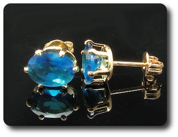 BOUCLES D'OREILLE SAPHIR