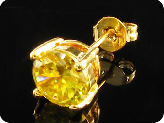 2x7mm Yellow Topaz Earrings